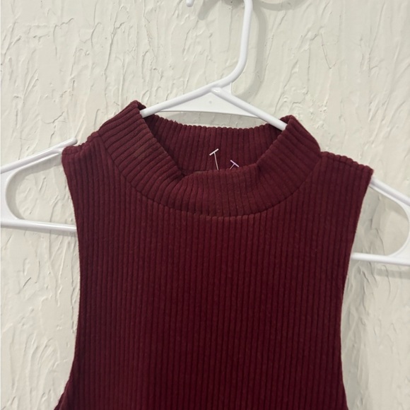 Free People - Mary Jane Dress in Maroon - Picture 4 of 7